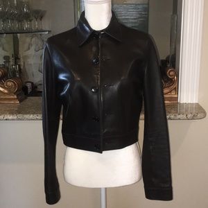 Ralph Lauren Sport Black Leather Jacket